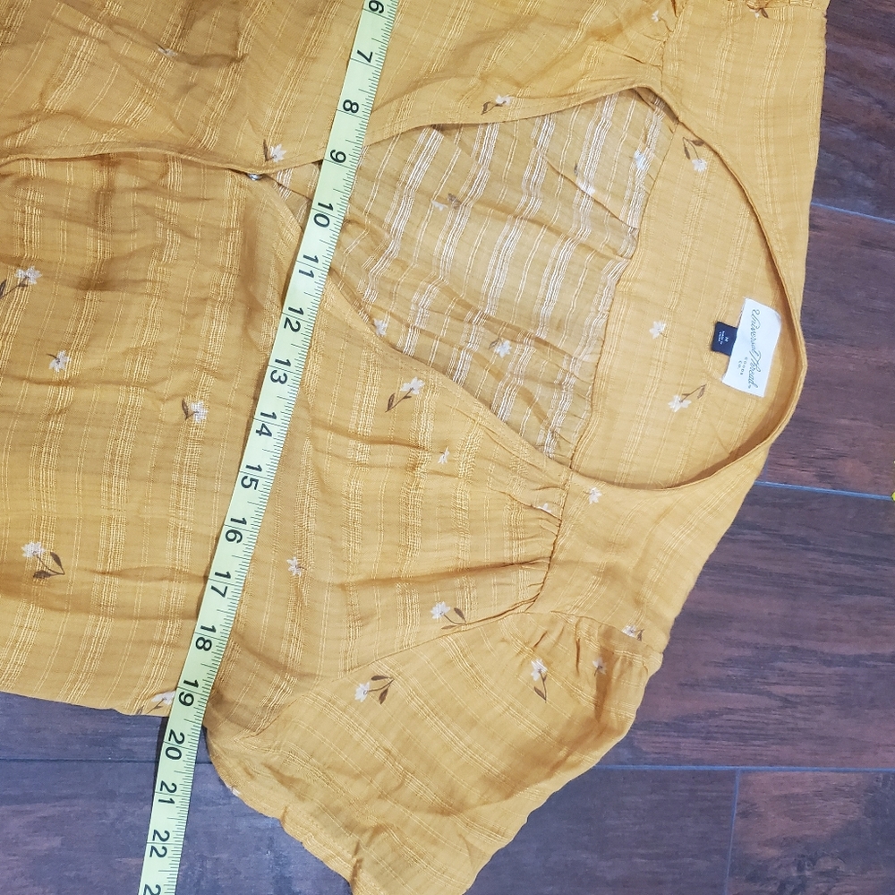 Universal Thread Boho Mustard Top - image 6